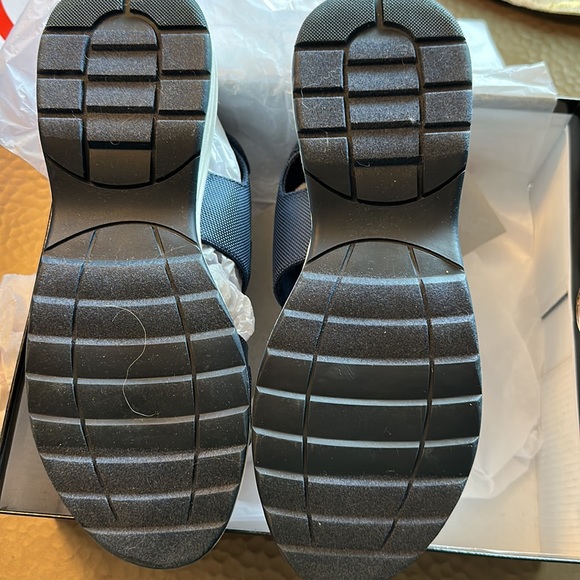 Blonde Navy Platform Sandal - Picture 3 of 4